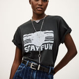 T-shirt Anthracite Rees | ba&sh