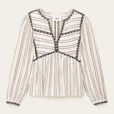 Blusa Ecru com Mangas Volumosas Sunny | ba&sh