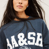 Sweatshirt Benjamin Azul com Logótipo | BA&SH