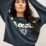 Sweatshirt Benjamin Azul com Logótipo | BA&SH
