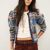 Cardigan Maja Multicolor em Malha | BA&SH