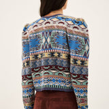 Cardigan Maja Multicolor em Malha | BA&SH