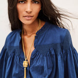 Blusa Tonia Azul Bordada | BA&SH