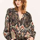 Camisa Zolie Preta Estampada | BA&SH