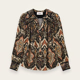 Camisa Zolie Preta Estampada | BA&SH