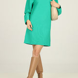 Vestido canelado com cinto amovível TWINSET