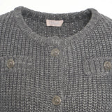 Cardigan Mistura de Alpaca e Lã Cinza | Liu Jo
