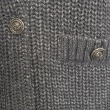 Cardigan Mistura de Alpaca e Lã Cinza | Liu Jo