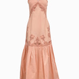 Vestido comprido TWINSET com bordado