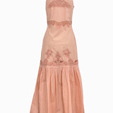 Vestido comprido TWINSET com bordado