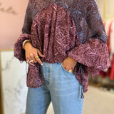 Blusa SCOTCH & SODA com estampado étnico