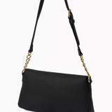 Mala de Ombro Preta com Logotipo | Love Moschino