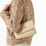 Mala de Ombro Small Bubbly em Ecru | Love Moschino