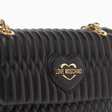 Mala de Ombro Small Bubbly em Preto | Love Moschino