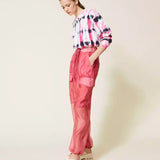 Camisola cropped tie-dye TWINSET