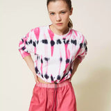 Camisola cropped tie-dye TWINSET
