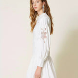 Vestido curto com bordado TWINSET