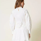 Vestido curto com bordado TWINSET