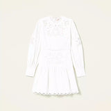 Vestido curto com bordado TWINSET