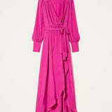 Vestido longo de mistura de seda TWINSET