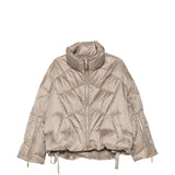 Casaco Acolchoado Cinzento com Gola | TWINSET