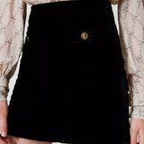 Saia TWINSET  em veludo acolchoado