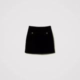 Saia TWINSET  em veludo acolchoado