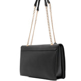 Mala de ombro Love Moschino em preto com logo em relevo