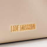 Mala de Mão Ecru com Detalhe Pesponto | Love Moschino