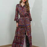 Vestido Longo Camiseiro em Tricot e Jacquard | Cecilia Prado