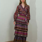 Saia em Tricot Colorida com Folhos Cassiane | CECILIA PRADO