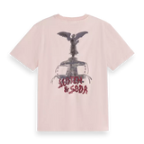 T-Shirt Scotch & Soda rosa com print