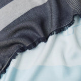 Écharpe azul TWINSET logótipada