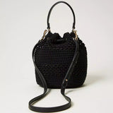 Mala bucket bag TWINSET em crochet preto