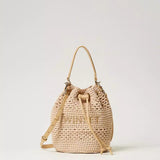 Mala bucket bag TWINSET em crochet bege