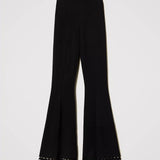 SET top e calça TWINSET preto em malha fria