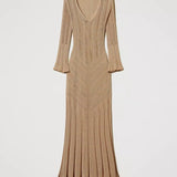 Vestido comprido TWINSET em malha lurex