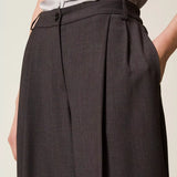 Calça Palazzo com Pregas Frontais | TWINSET