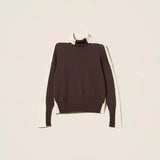 Camisola de Gola Alta Bicolor | TWINSET