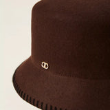 Chapéu Bucket em Lã Castanho | TWINSET