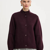 Bomber curto em Fazenda Bordeaux | TWINSET