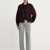 Bomber curto em Fazenda Bordeaux | TWINSET