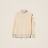 Camisola de Gola Alta Caxemira com Lurex | Twinset