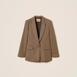 Blazer de Xadrez em Mistura de Lã | TWINSET