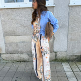 Conjunto Camisa e Calça às Riscas e Estampa Floral | LIU JO