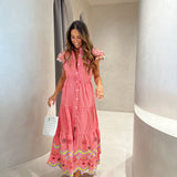 Vestido Mia em vichy vermelho