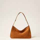 Mala “Liliane” Média em Suede com Argolas | TWINSET
