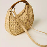 Mala Croissant em Ráfia com Charms | TWINSET
