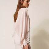 Capa Cropped em tecido Crepe | TWINSET