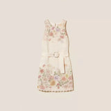 Vestido Curto de Linho Floral Print | TWINSET